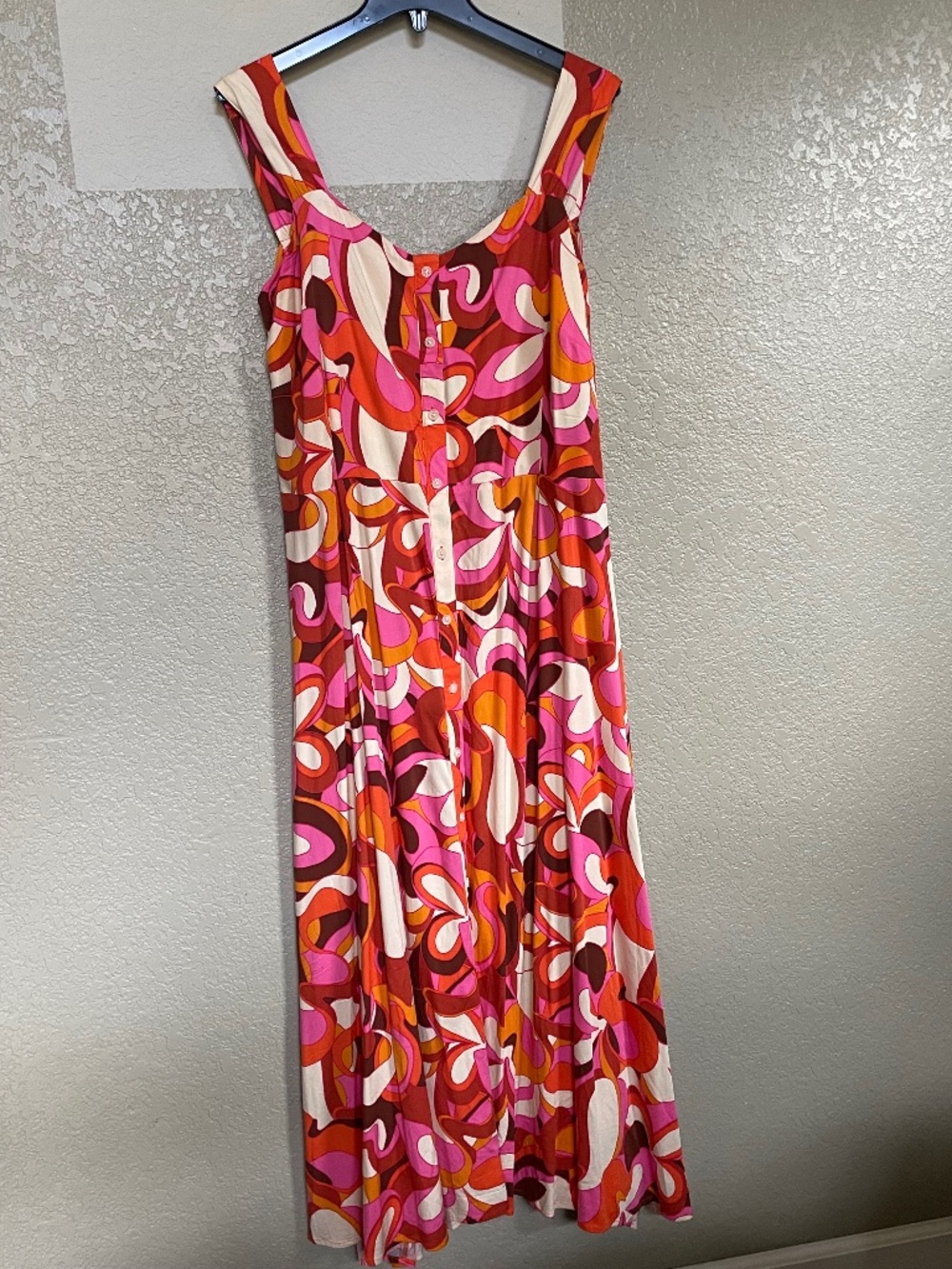 Ava & Viv Paisley Psychedelic Print Dress 2X Plus Size